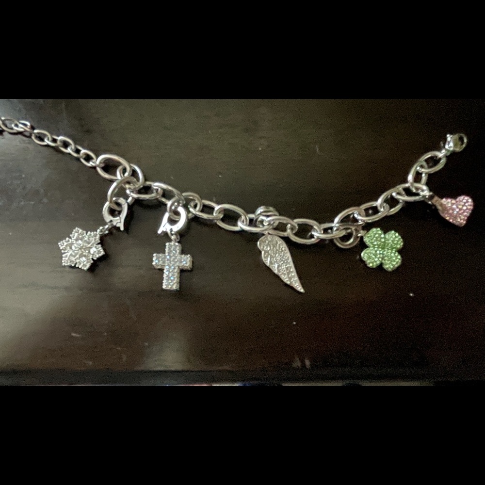 Swarovski bracelet with charms